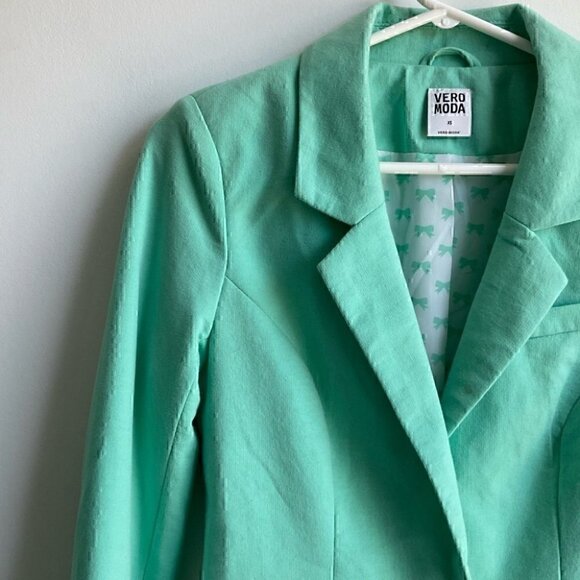 Vero Moda  Teal Jersey Blazer - Picture 3 of 7